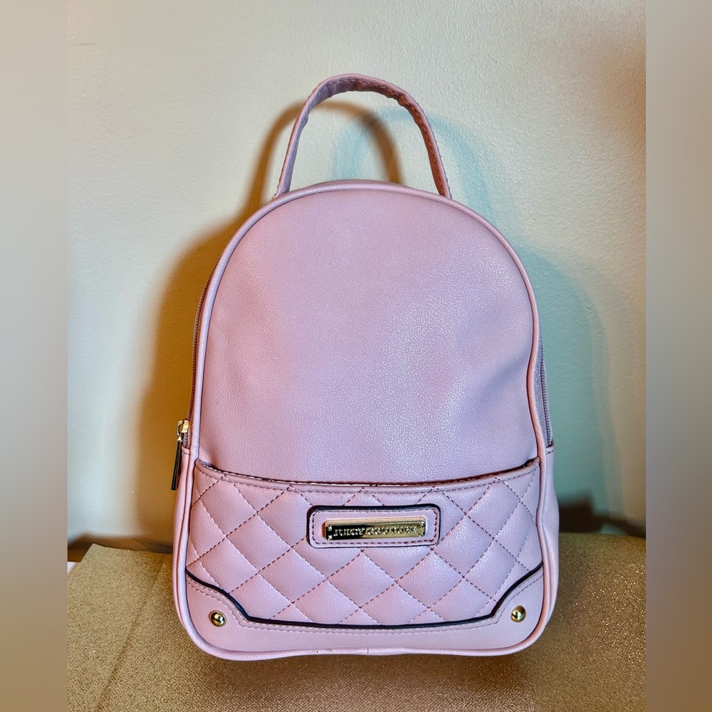 Juicy Couture Small Blush Pink Quilted Backpack